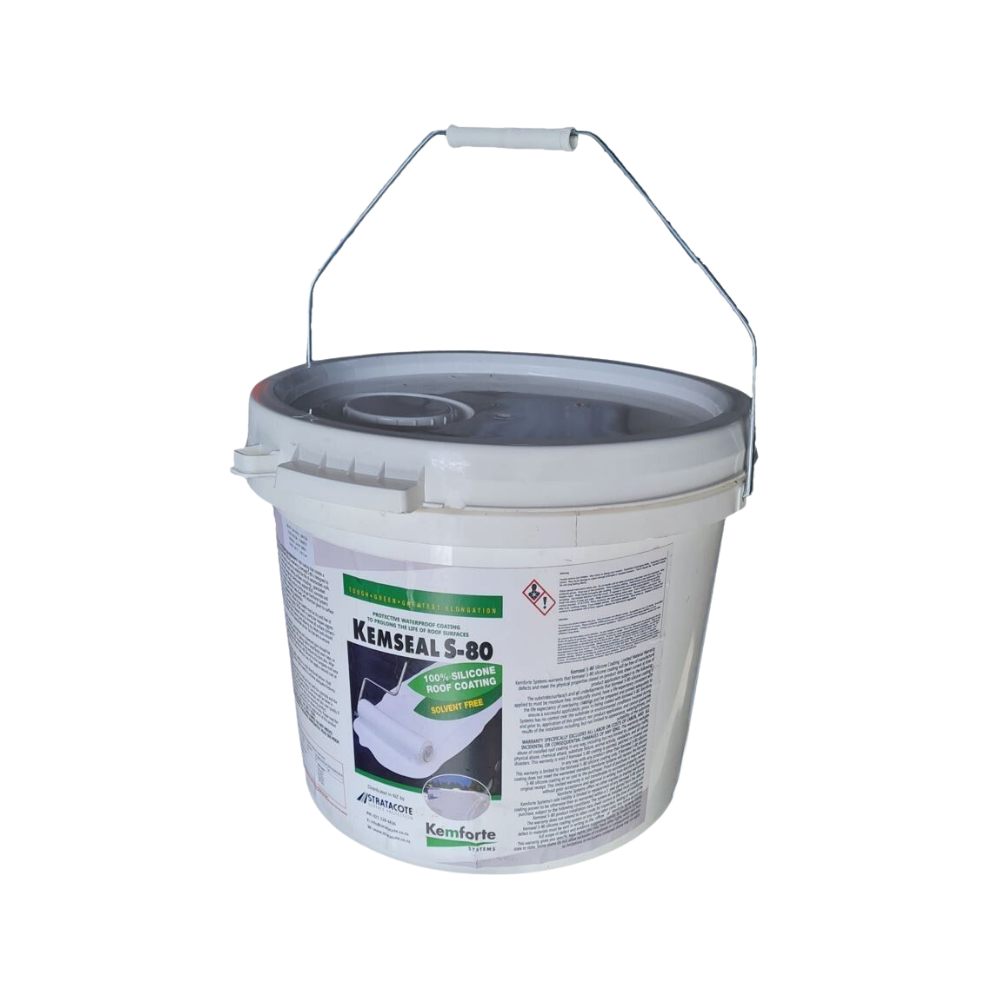 Kemseal KS-80 Liquid Silicone Membrane Roof Repair Grey - 9.5L